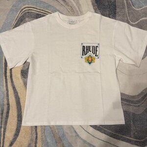 Rhude Royalty Lion Crown White/Blue T-Shirt Men’s Size Large